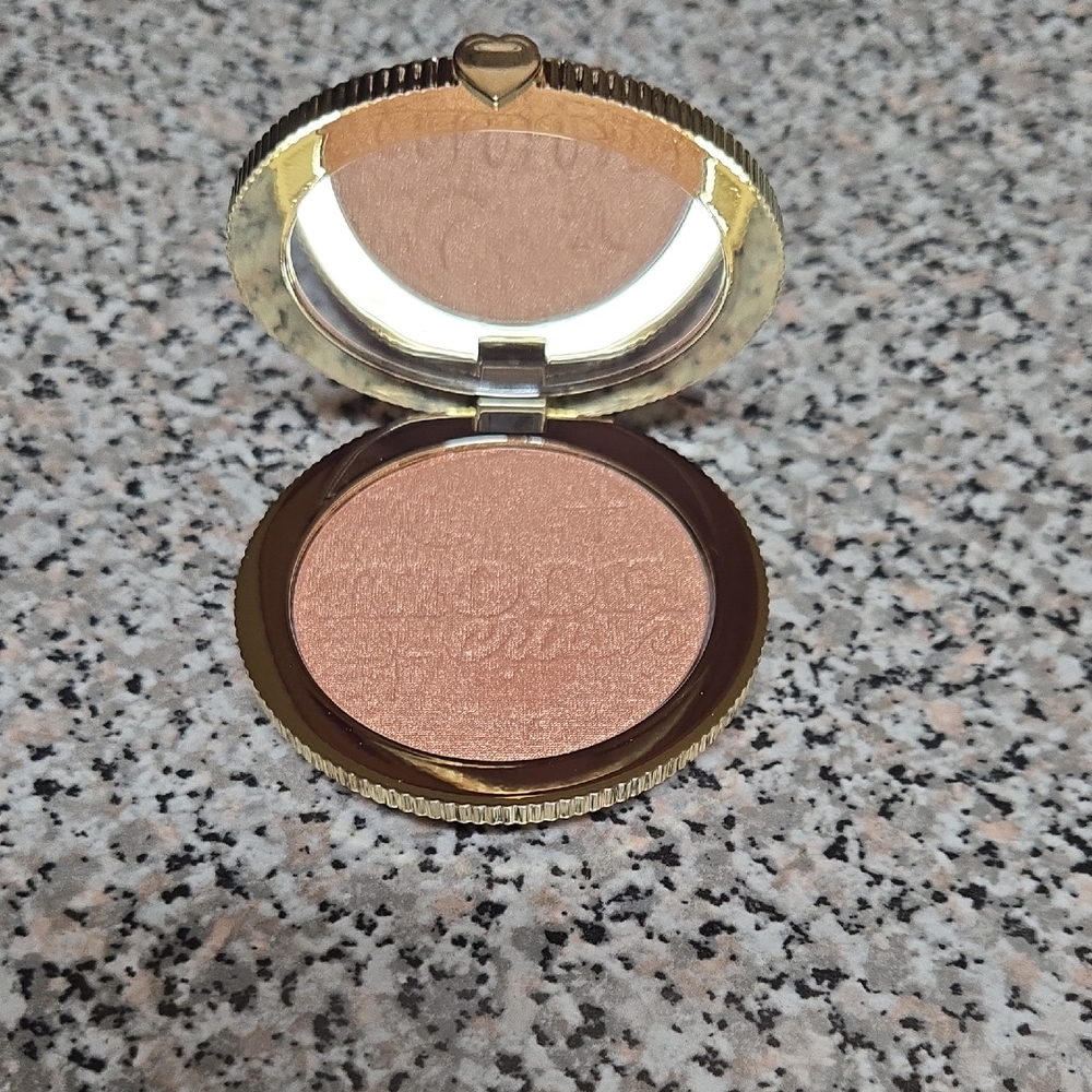 Too Faced Pink and Gold Highlighter Compact